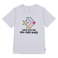 PLAYERA CONVERSE TRAILBLAZER PARA DAMA COLOR BLANCO NEGRO