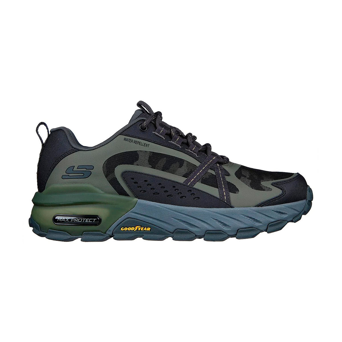 TENIS SKECHERS TASKFORCE PARA CABALLERO COLOR NEGRO OLIVO