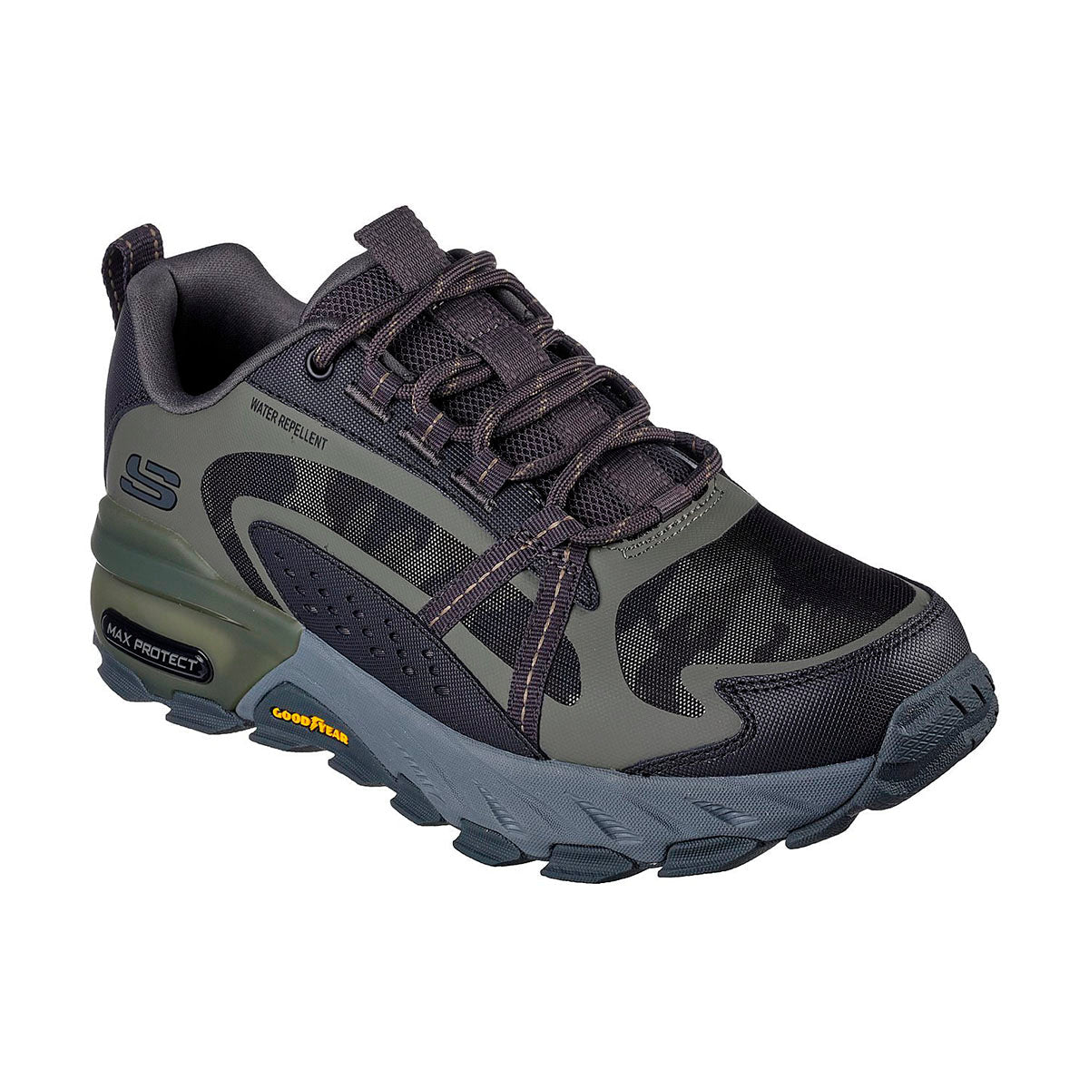 TENIS SKECHERS TASKFORCE PARA CABALLERO COLOR NEGRO OLIVO