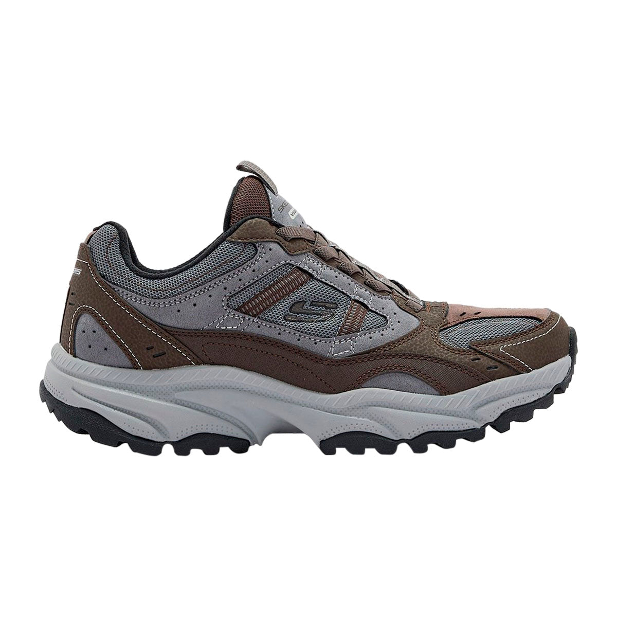TENIS SKECHERS VIGOR AT PARA CABALLERO COLOR CAFE GRIS
