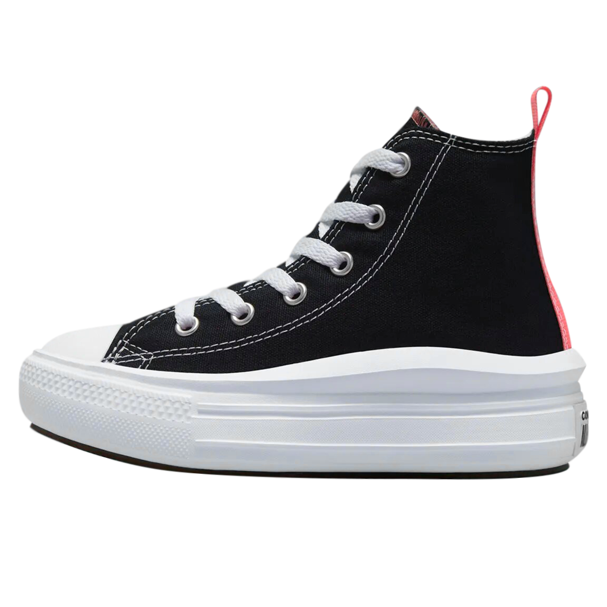 TENIS CONVERSE MOVE PLATAFORMA PARA NIÑA COLOR NEGRO CORAL