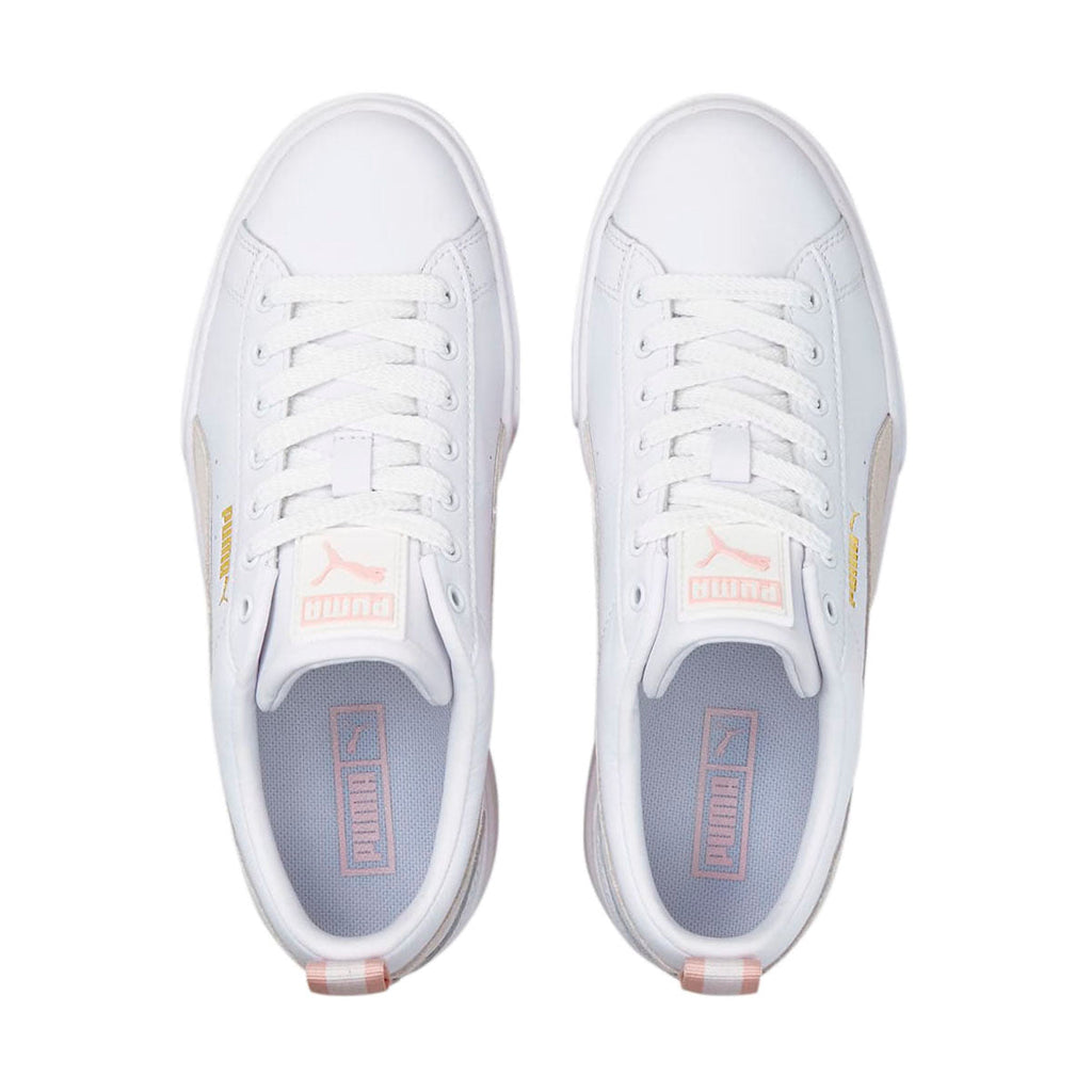 TENIS PUMA MAYZE LTH PARA DAMA COLOR BLANCO BEIGE ROSA