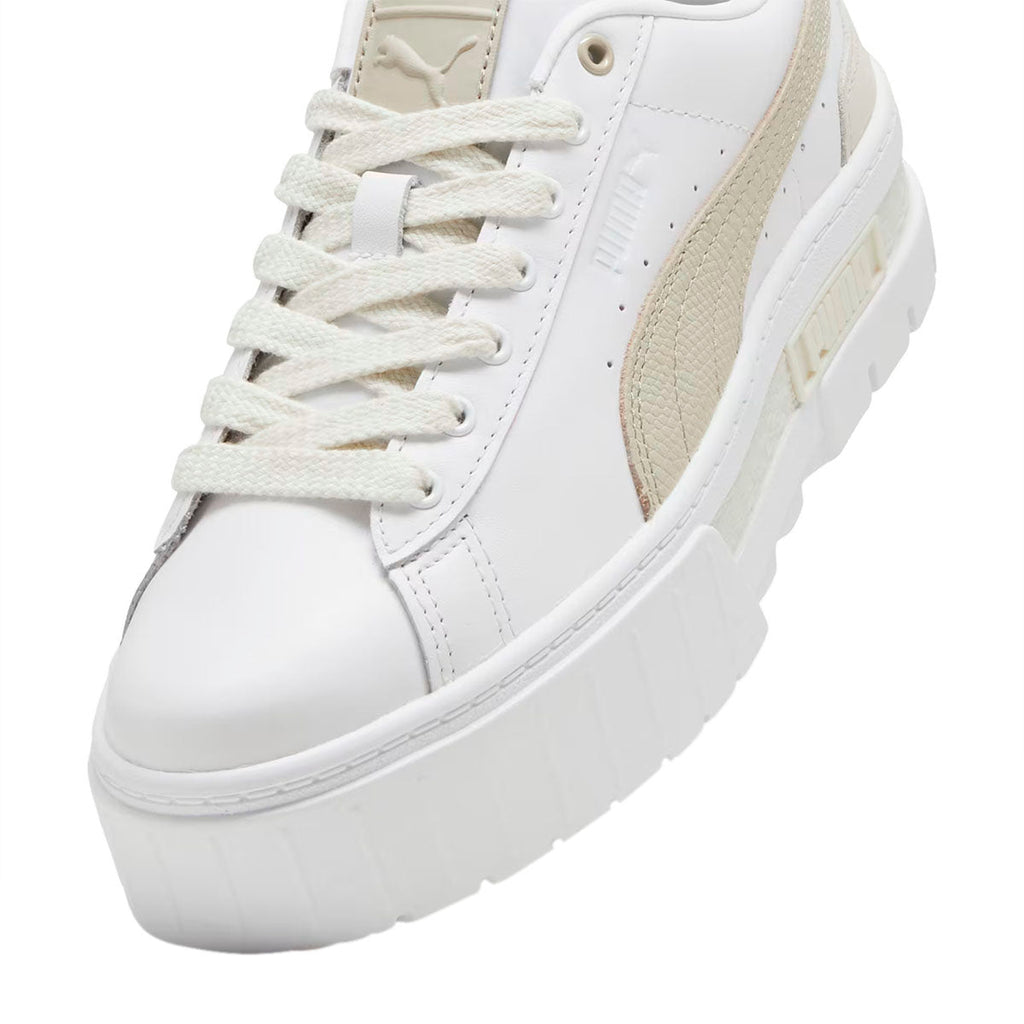 TENIS PUMA MAYZE LUXE PARA DAMA COLOR BLANCO BEIGE