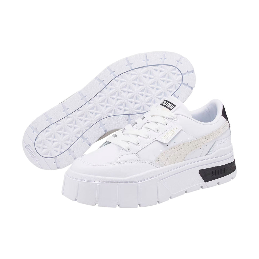 TENIS PUMA MAYZE STACK PARA DAMA COLOR BLANCO BEIGE NEGRO