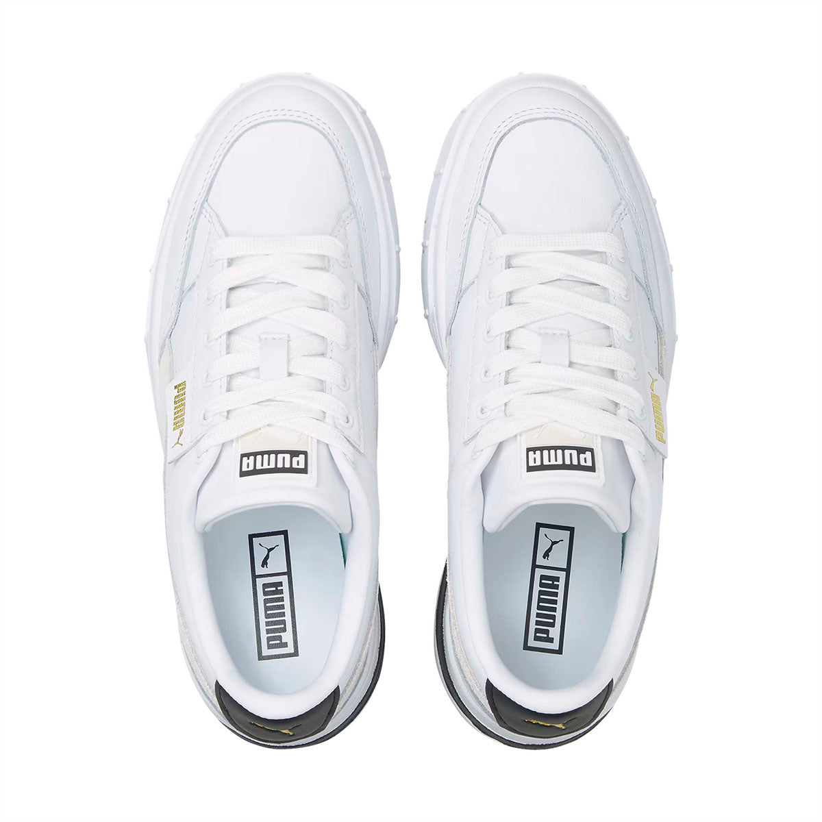 TENIS PUMA MAYZE STACK PARA DAMA COLOR BLANCO BEIGE NEGRO