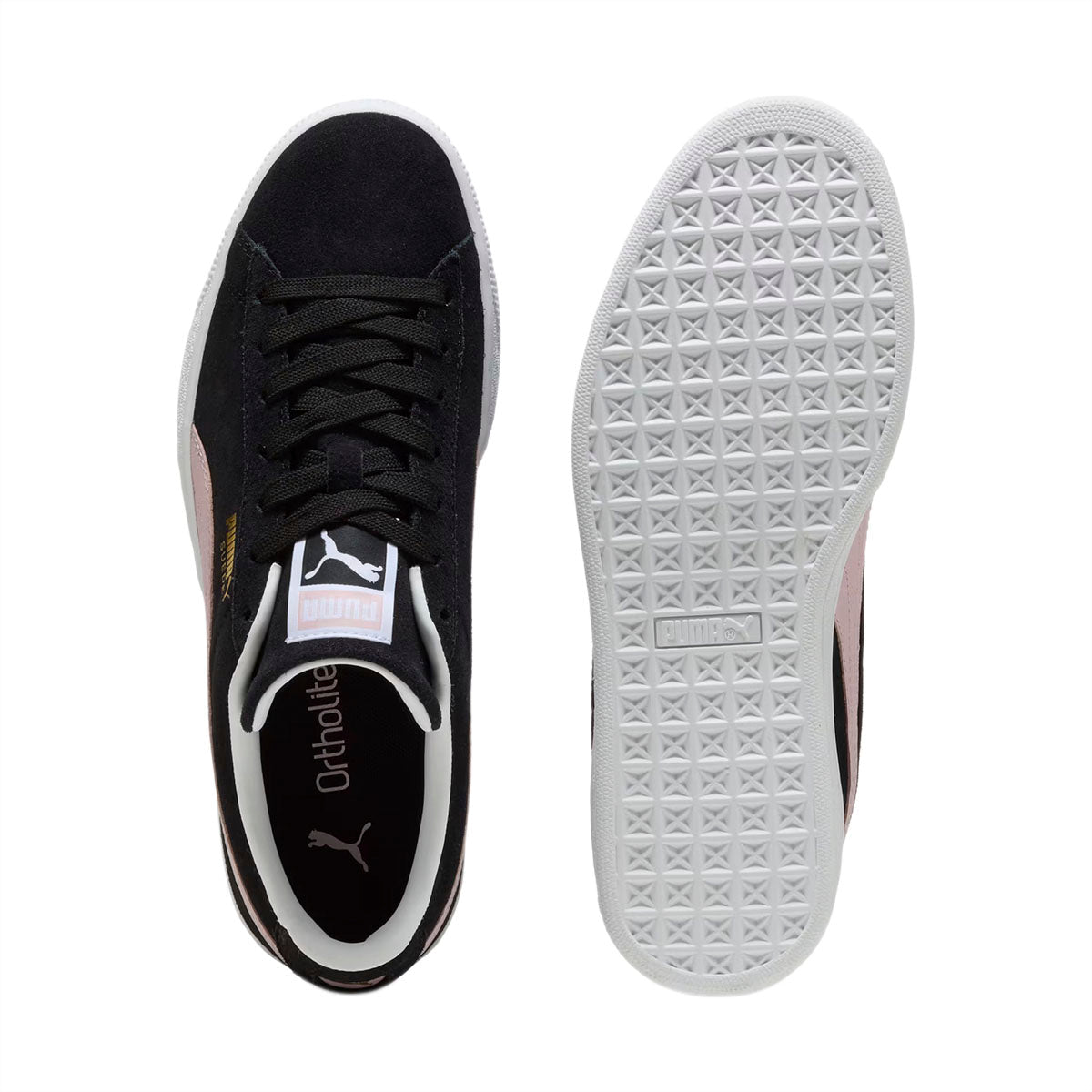 TENIS PUMA SUEDE CLASSIC PARA DAMA COLOR NEGRO ROSA