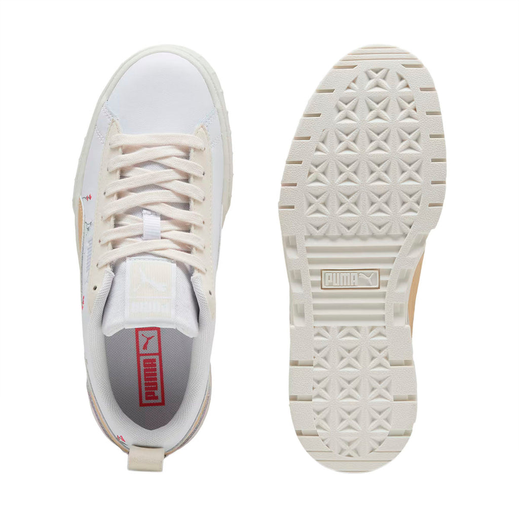 TENIS PUMA MAYZE SECRET GARDEN PARA DAMA COLOR BLANCO BEIGE