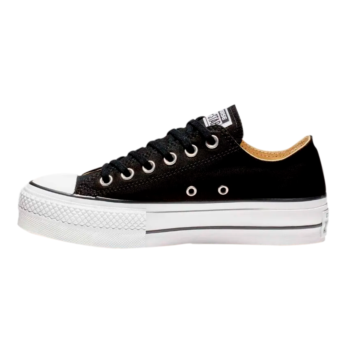 TENIS CONVERSE DE PLATAFORMA PARA DAMA COLOR NEGRO LONA
