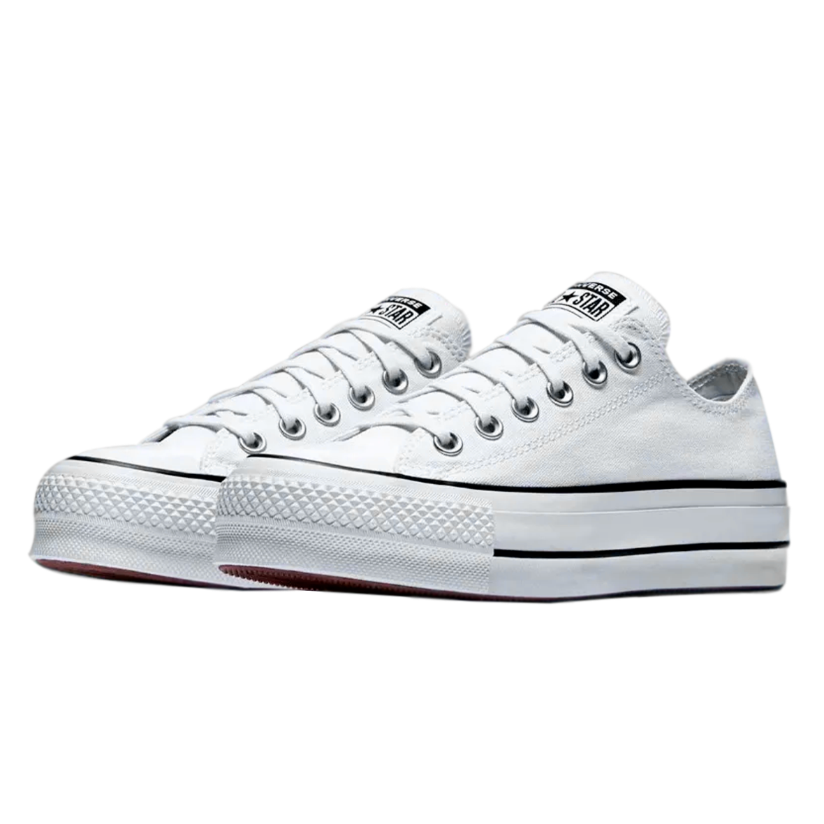 TENIS CONVERSE DE PLATAFORMA PARA DAMA COLOR BLANCO LONA