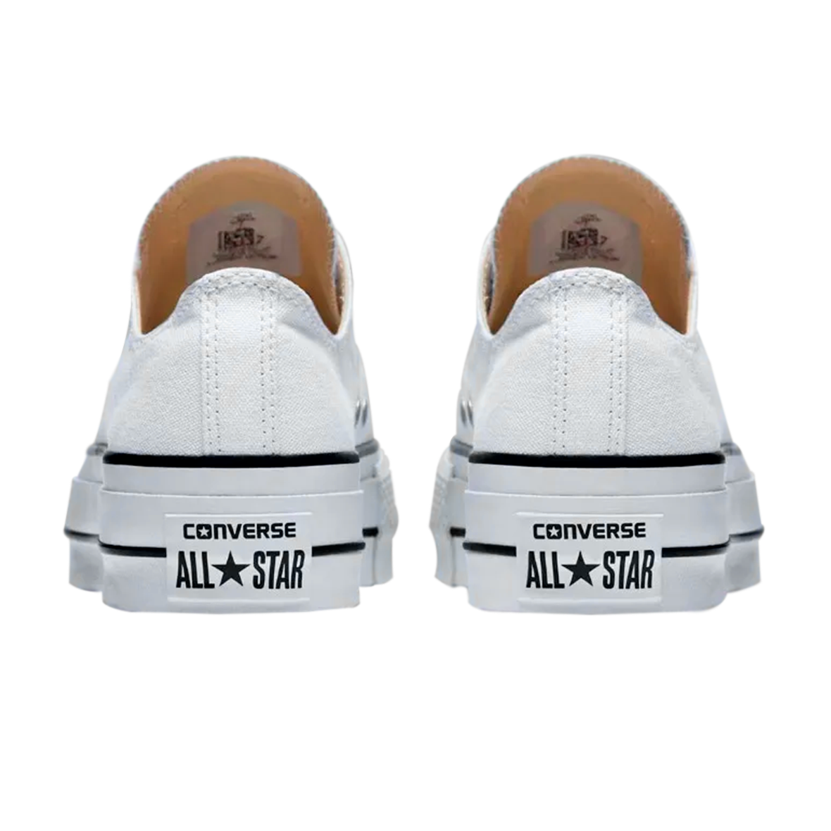 TENIS CONVERSE DE PLATAFORMA PARA DAMA COLOR BLANCO LONA