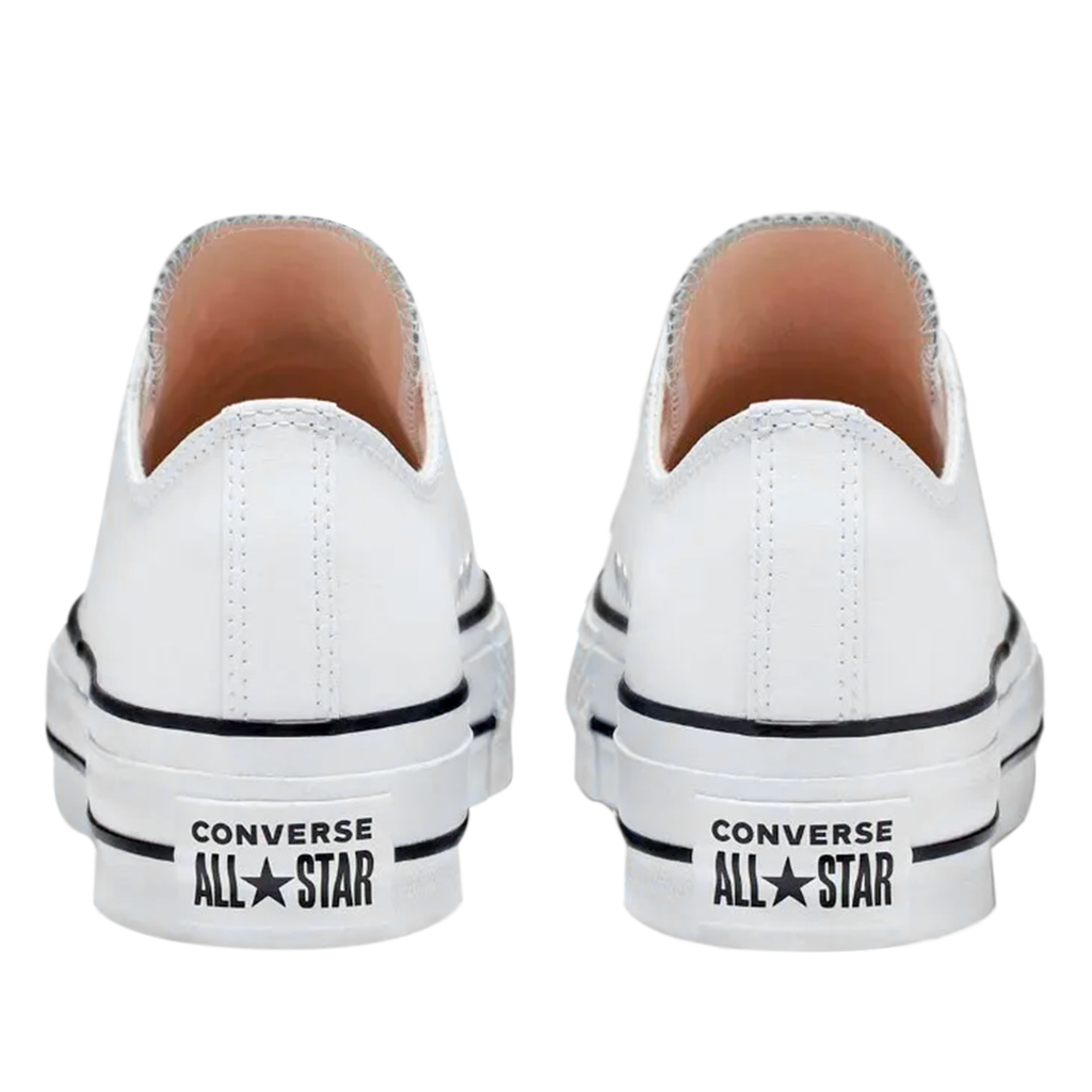 TENIS CONVERSE DE PLATAFORMA PARA DAMA COLOR BLANCO PIEL
