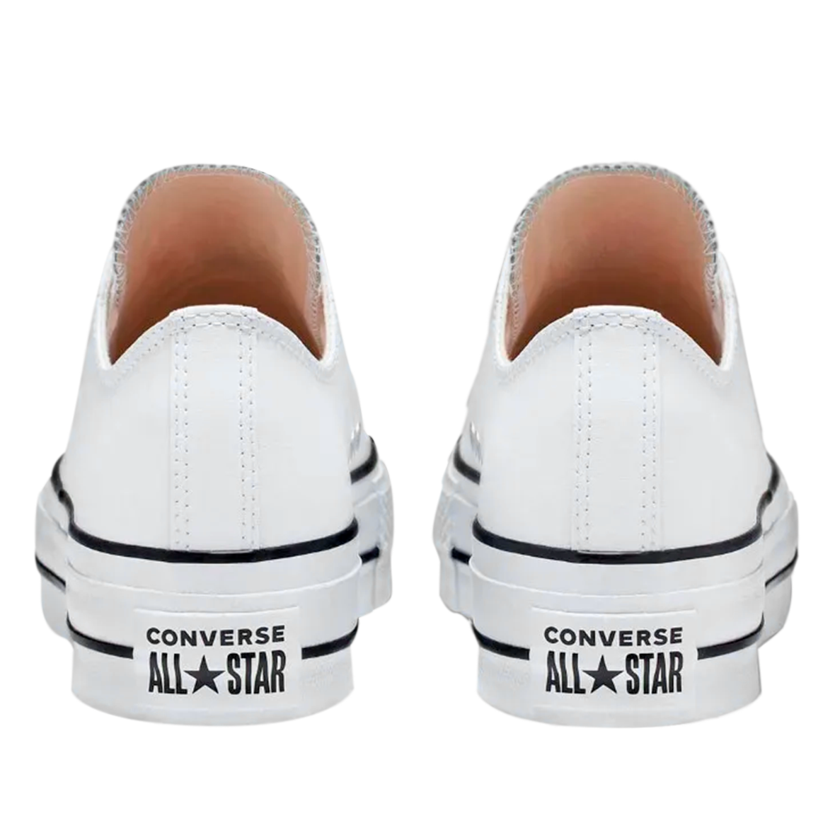 TENIS CONVERSE DE PLATAFORMA PARA DAMA COLOR BLANCO PIEL