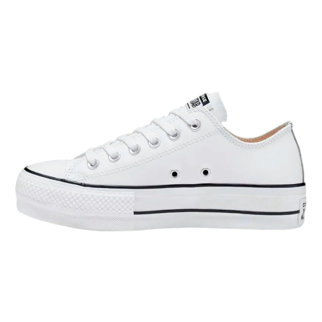 TENIS CONVERSE DE PLATAFORMA PARA DAMA COLOR BLANCO PIEL