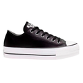 TENIS CONVERSE ALL STAR DE PLATAFORMA PARA DAMA NEGRO PIEL