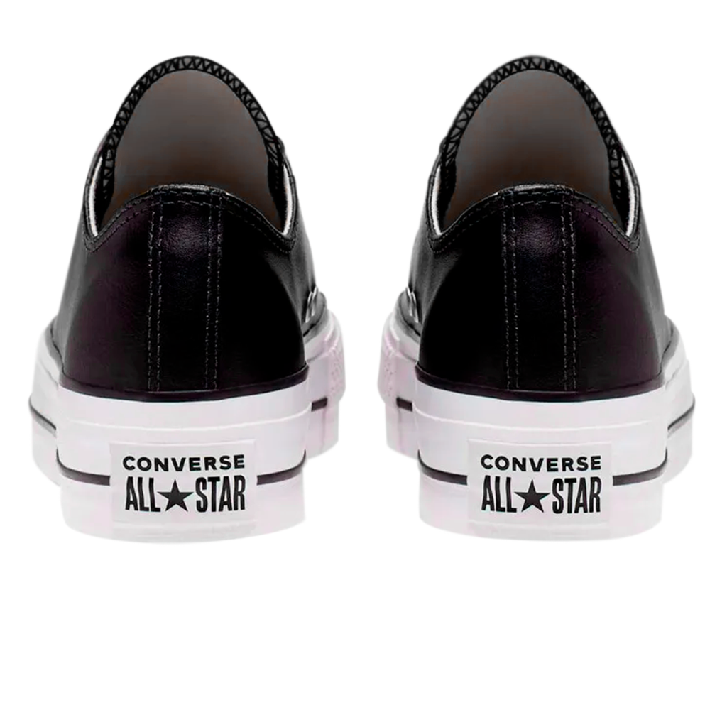 TENIS CONVERSE ALL STAR DE PLATAFORMA PARA DAMA NEGRO PIEL