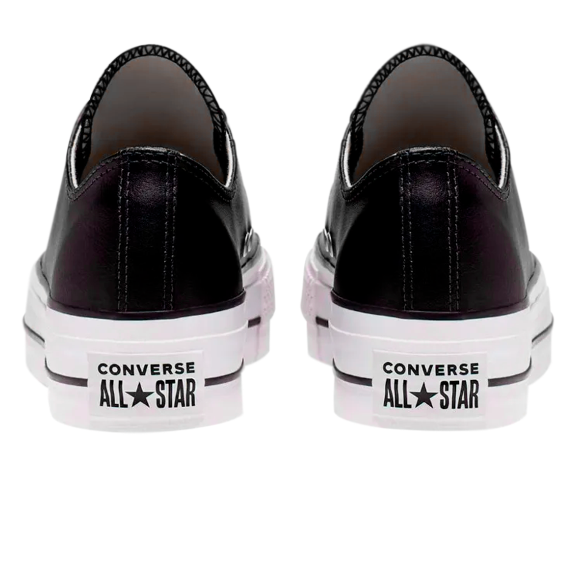 TENIS CONVERSE ALL STAR DE PLATAFORMA PARA DAMA NEGRO PIEL