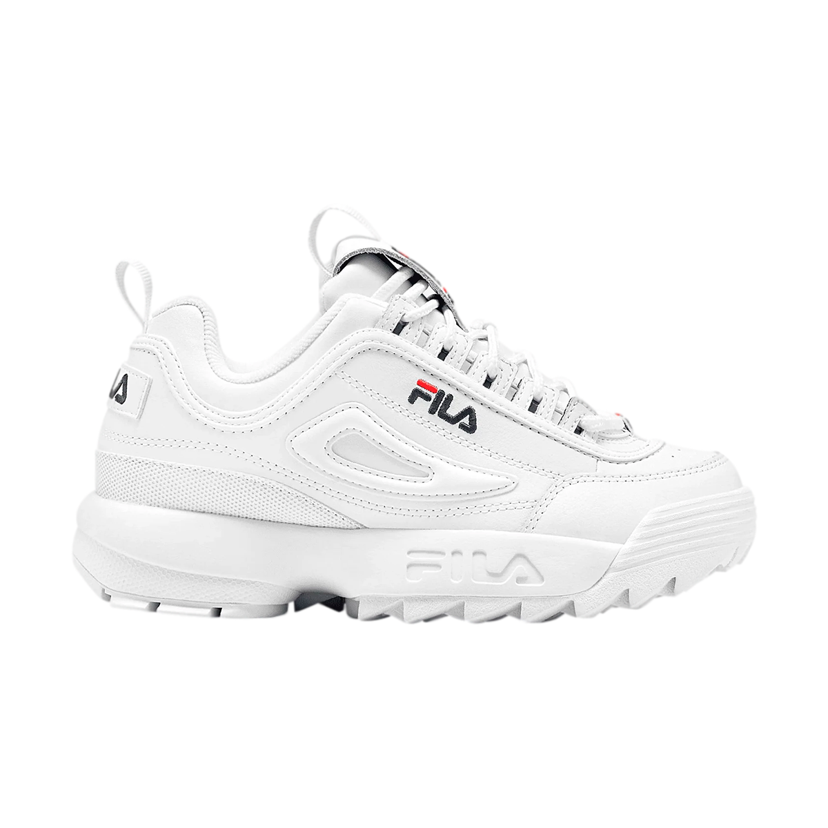 FILA DISRUPTOR II PREMIUM PARA DAMA BLANCO MARINO