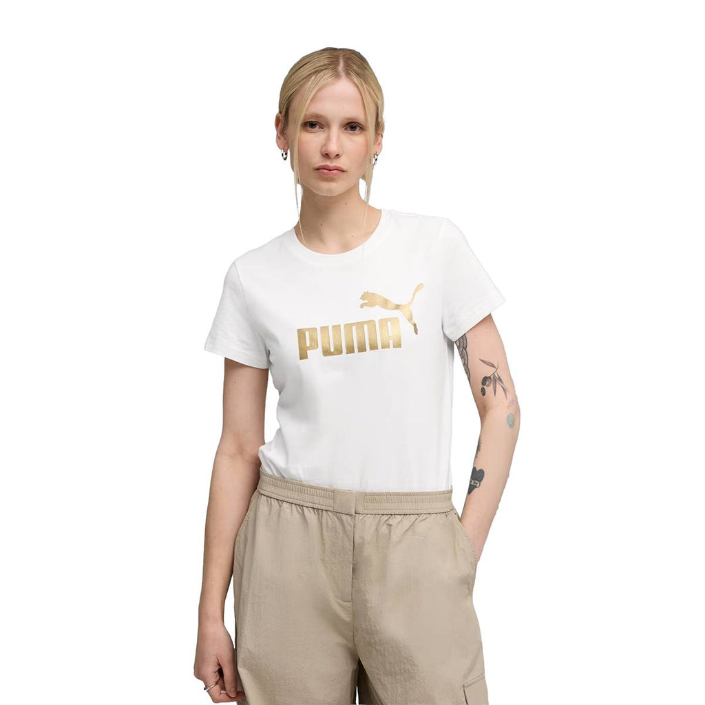 PLAYERA PUMA ESSENTIALS PARA DAMA COLOR BLANCO