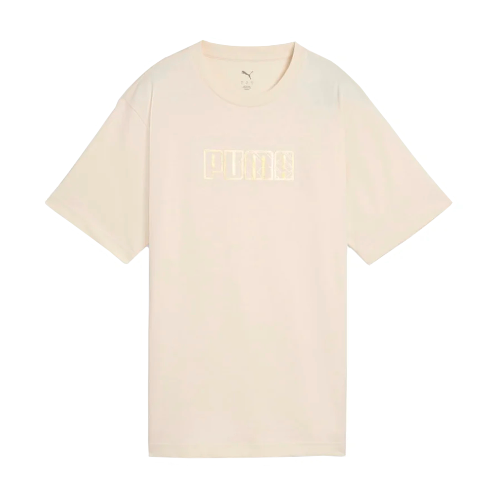 PLAYERA PUMA MAXIMAL METALLIC PARA DAMA COLOR BEIGE