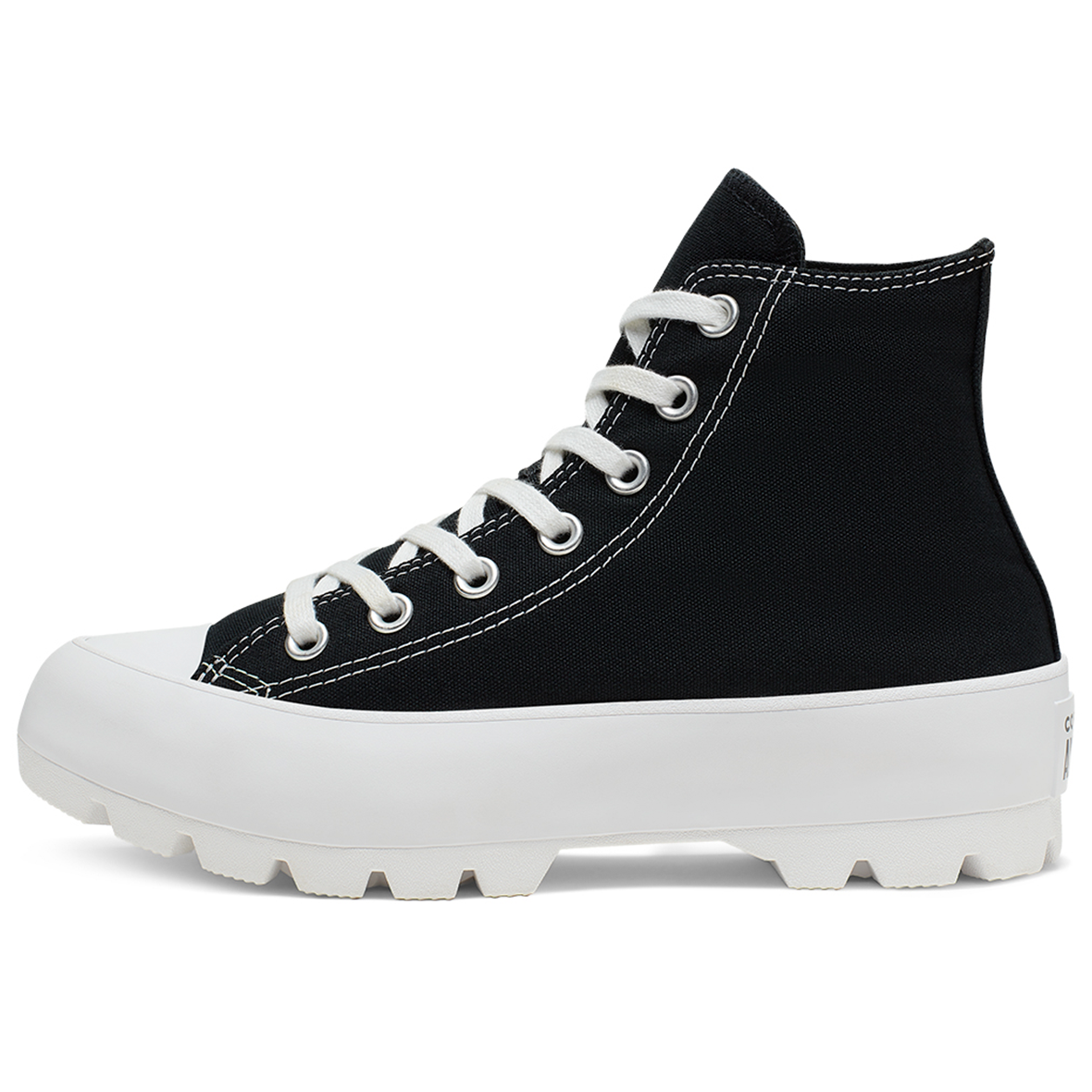 TENIS CONVERSE CHUCK TAYLOR LUGGED HI PARA DAMA COLOR NEGRO BLANCO