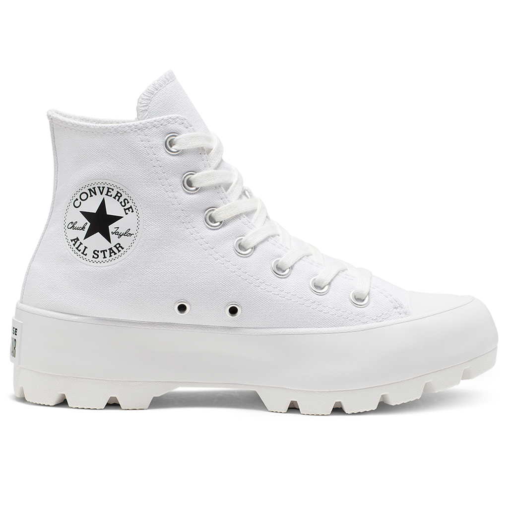 TENIS CONVERSE CHUCK TAYLOR LUGGED HI PARA DAMA COLOR BLANCO