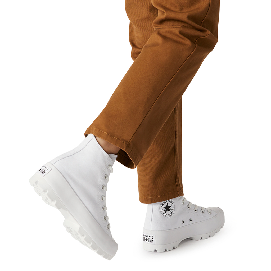 TENIS CONVERSE CHUCK TAYLOR LUGGED HI PARA DAMA COLOR BLANCO