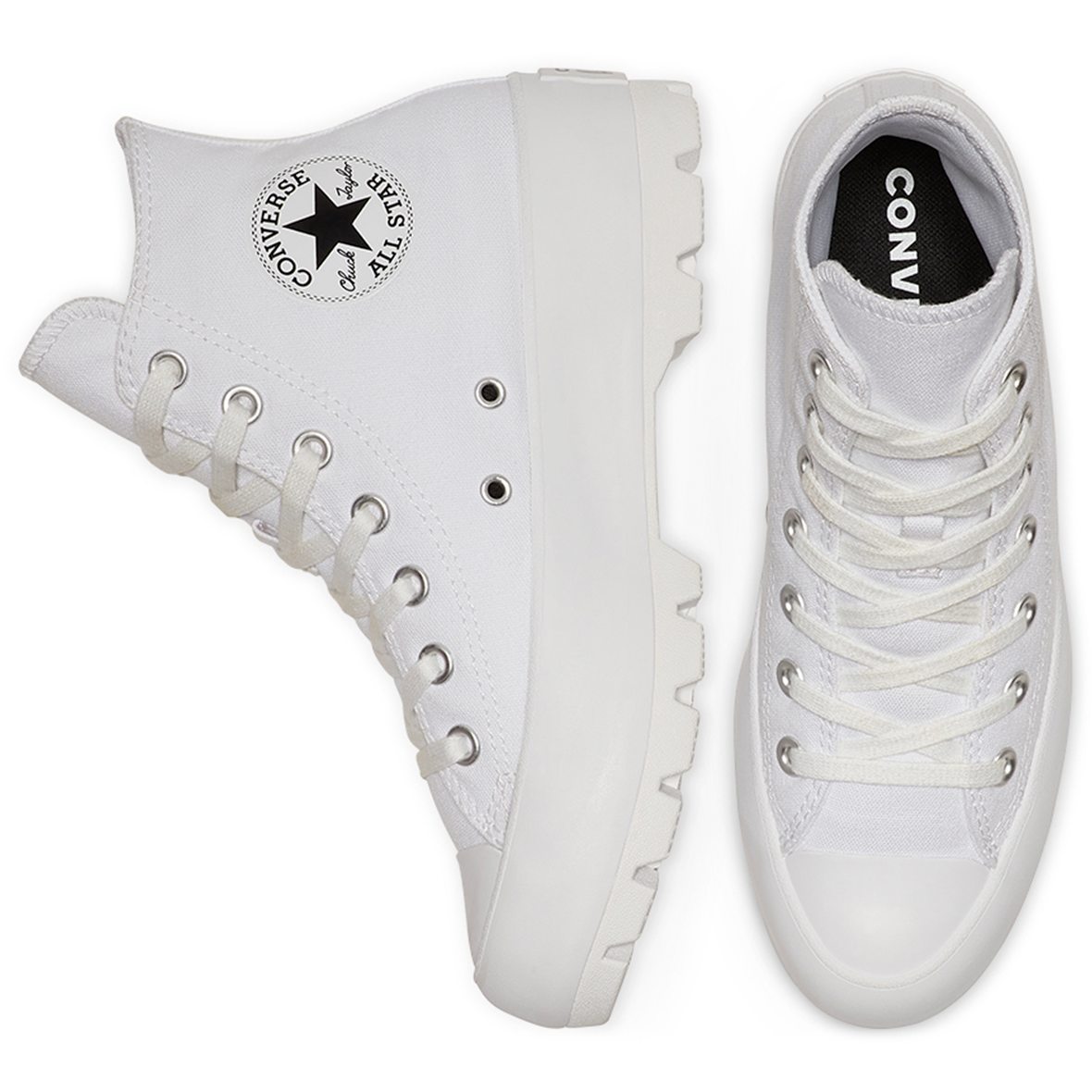 TENIS CONVERSE CHUCK TAYLOR LUGGED HI PARA DAMA COLOR BLANCO