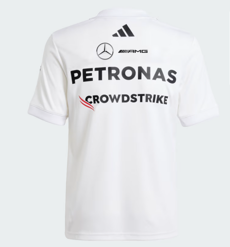 MERCEDES F1 DRIVER JSY TSHIRT  WHITE JOVEN