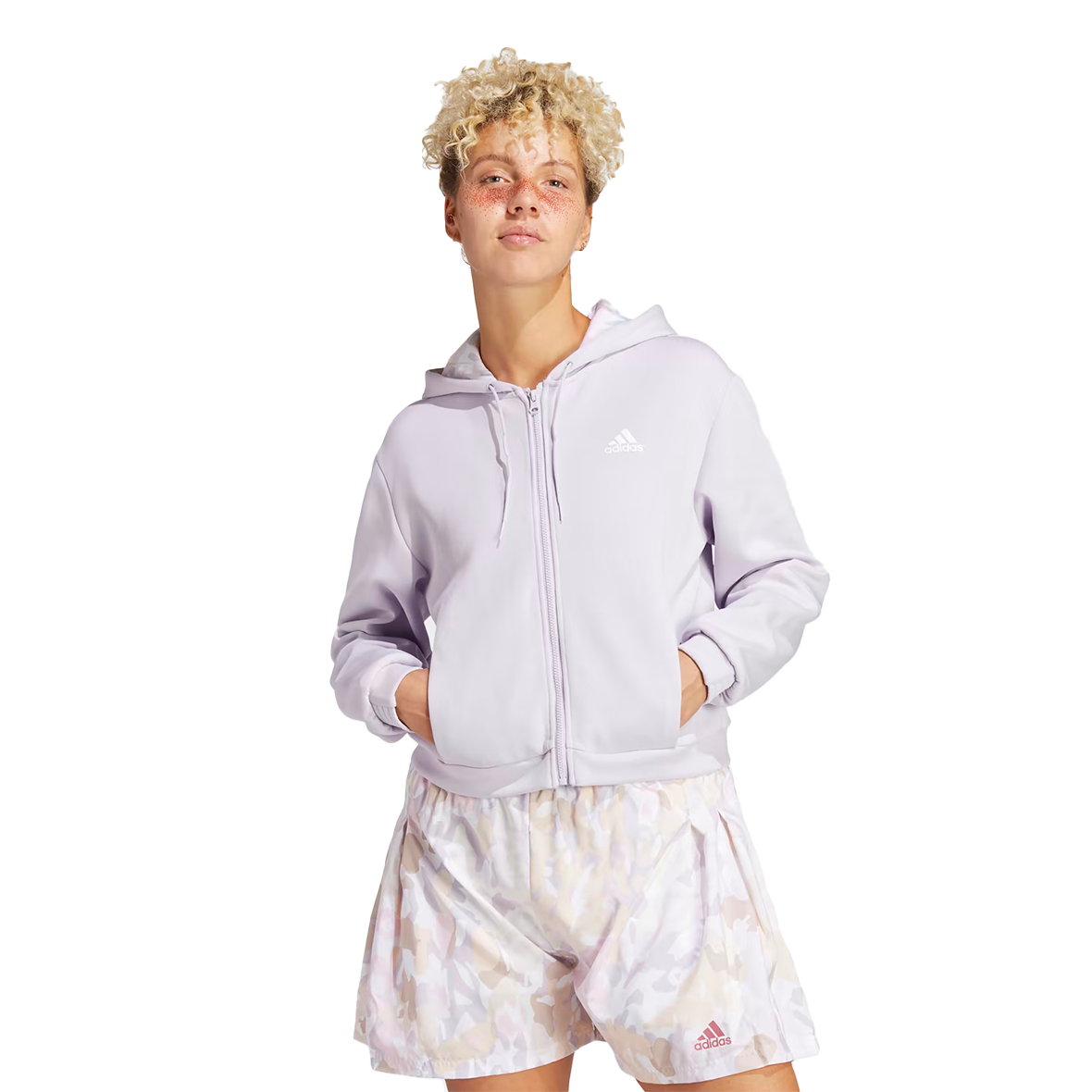 SUDADERA ADIDAS PARA DAMA COLOR LILA