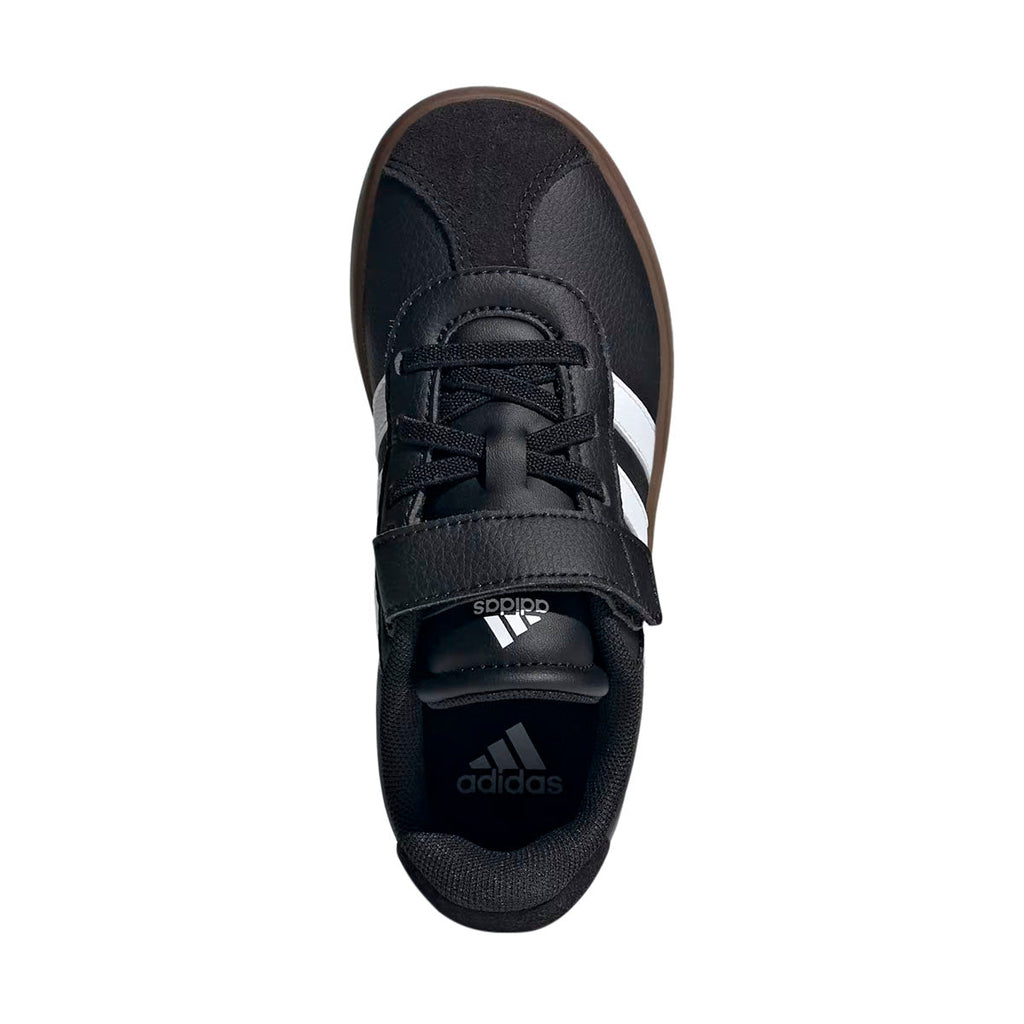 TENIS ADIDAS VL COURT 3.0 PARA NIÑO COLOR NEGRO BLANCO