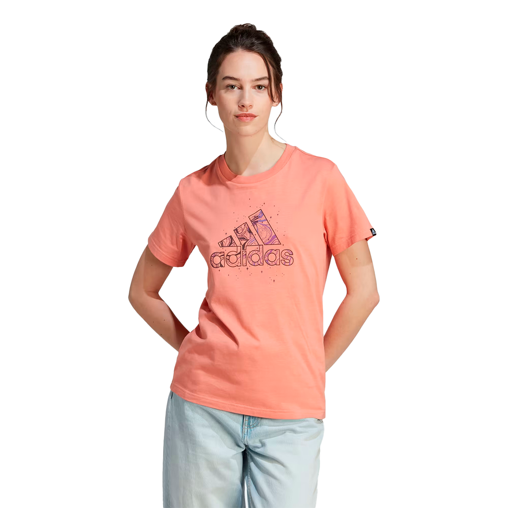 PLAYERA ADIDAS MYSTIC NATURE PARA DAMA COLOR CORAL