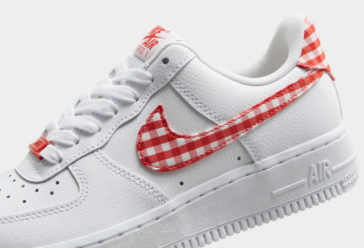 NIKE AIR FORCE 1 LOW RED GINGHAM