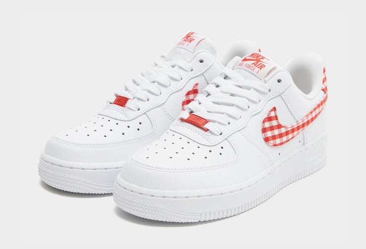 NIKE AIR FORCE 1 LOW RED GINGHAM