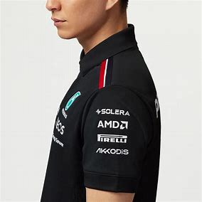 Mercedes F1 Team Polo Black Men